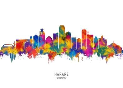 Harare Zimbabwe Skyline