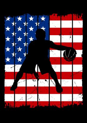 American Flag Basketball