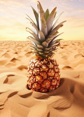 Ananas In Sand