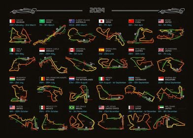 F1 Circuit 2024
