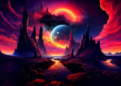 Fantasy Space Alien World