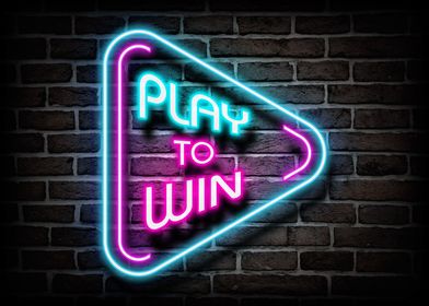 Play to Win Neon