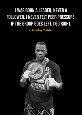 Deontay Wilder quotes 