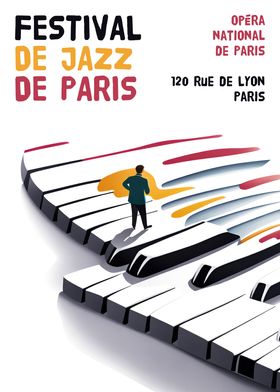 De Jazz De Paris Poster