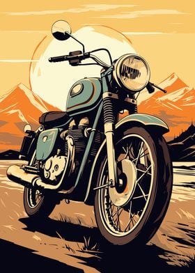 Retro Motorcycle