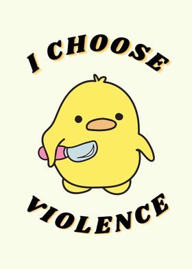 Violence Funny Duck Cute