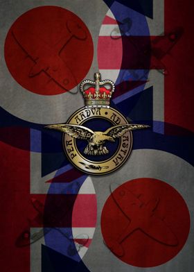 RAF UNION Spitfire badge