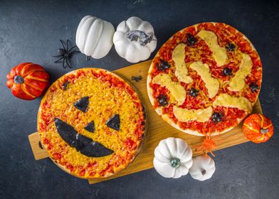 Halloween pizza