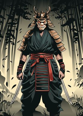 Oni mask Samurai