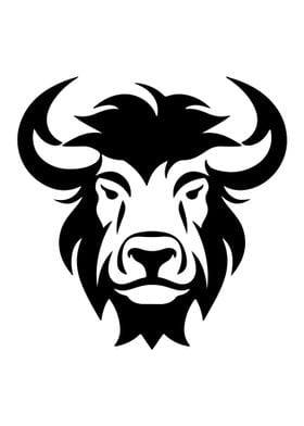 Buffalo Stencil Design