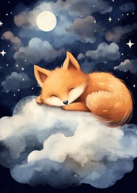Red fox sleep