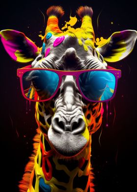 Graffiti Giraffe Shades