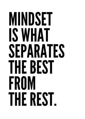 Mindset separates 