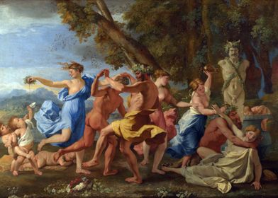 Bacchanal before a Statue 