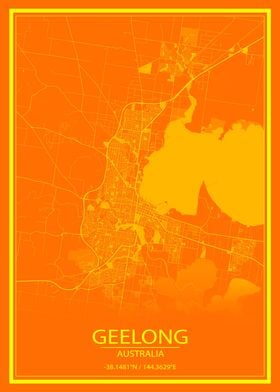 Geelong Orange City Map