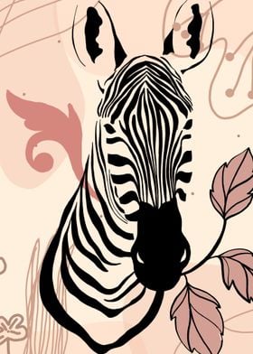 Zebra Boho Minimalist