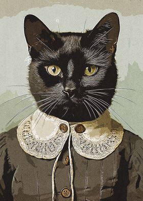 Black cat Vintage