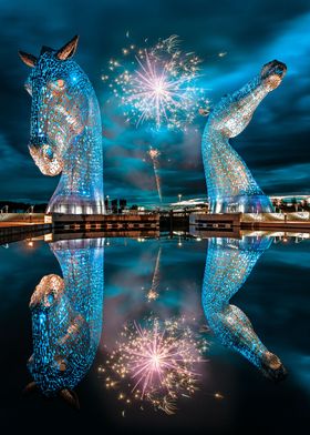 The Kelpies Fireworks