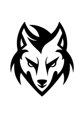 Wolf Stencil Design