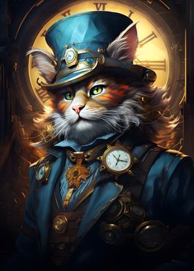 Steampunk Style cat