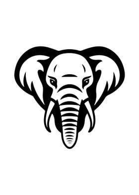 Elephant Stencil Design