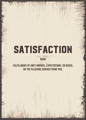 satisfaction