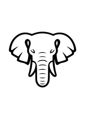 Elephant Stencil Design