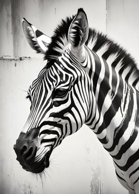 Zebra grunge texture