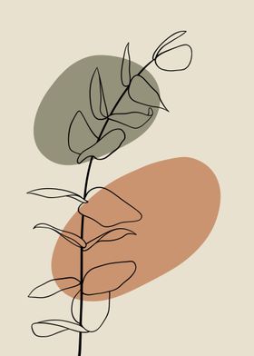 Eucalyptus Line art