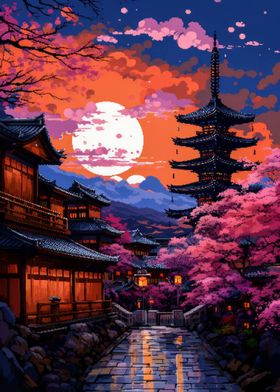 Kyoto Pixel Art