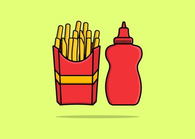 French Fries vector