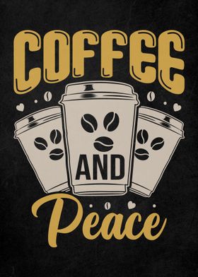 Coffee Quote Vintage Art