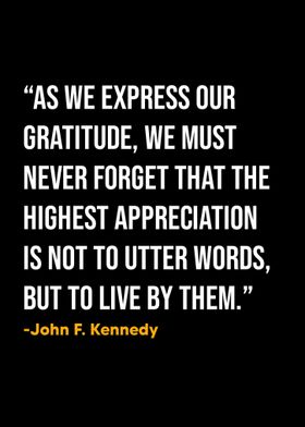 John F Kennedy Quote 