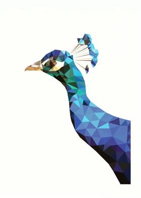 Low Poly Peacock