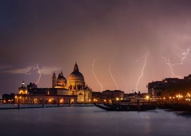 Lightnings Over Venice