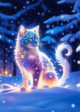 Winter snow cat