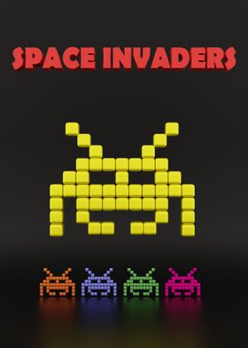 Space Invaders Poster