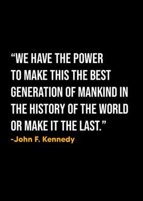 John F Kennedy Quote 