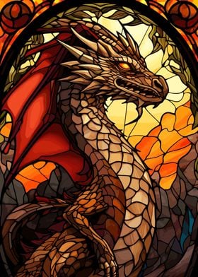 Stained Glass Dragon