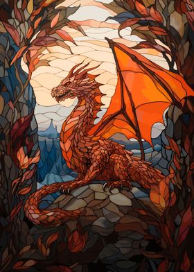 Stained Glass Dragon