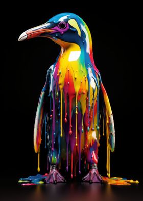 drip painting animals