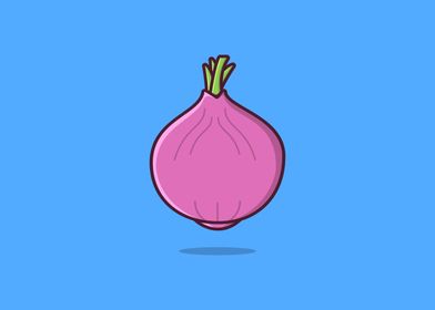 Onion vegetable vector