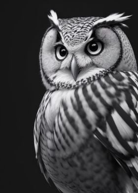 Owl bnw funny