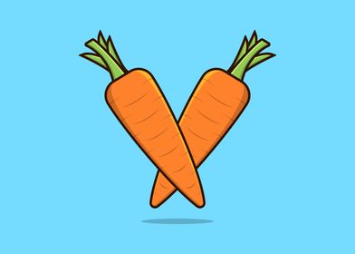 Standing Two Carrots 