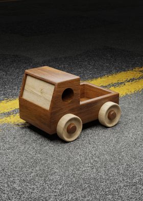 Mini Wooden Toy Truck