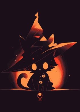 Mystic Halloween Cat