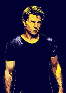 Tom Cruise Pop Art