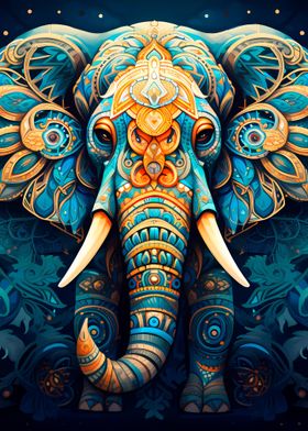 Mandala  Elephant 03