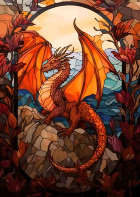 Stained Glass Dragon