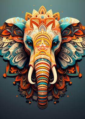 Mandala  Elephant 07